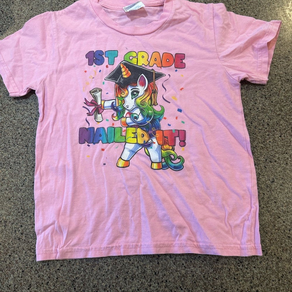Pink Unicorn Kids Shirt